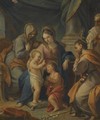 The Holy Family With The Infant Saint John The Baptist And Saint Anne - Roman School