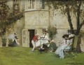 Tea In The Garden - Albert Chevallier Tayler