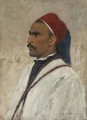 Portrait Of An Arab - Wilhelm Kuhnert