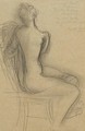 Seated Nude - Auguste Rodin