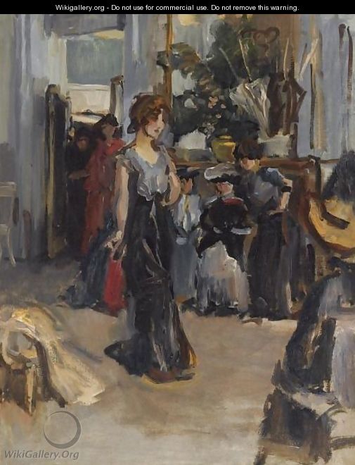 A Fashion Show For Clients At Hirsch, Amsterdam - Isaac Israels