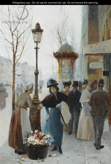 A Parisian Flower Seller - Jose Maria Jardines
