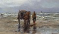 A Shell Fisher On The Beach - Jan Hillebrand Wijsmuller