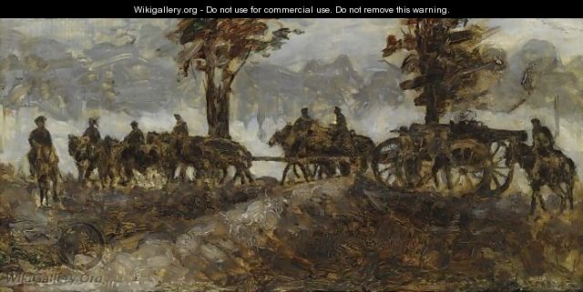 Artillery On The Move - George Hendrik Breitner