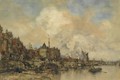 A View Of The Buitenkant With The Schreierstoren, Amsterdam - Jacob Henricus Maris