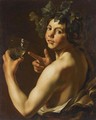 Young Bacchus Holding A Roemer - (after) Michelangelo Merisi Da Caravaggio