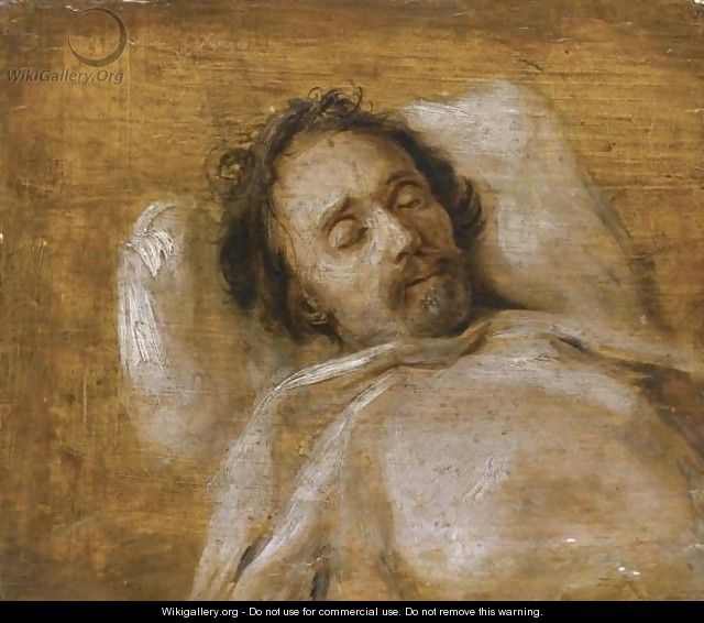 Sketch Of A Man On His Deathbed - Antwerp School