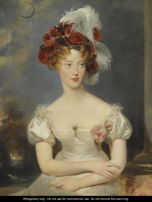 Portrait De Marie-Caroline De Bourbon-Sicile, Duchesse De Berry(1798-1870) - (after) Lawrence, Sir Thomas