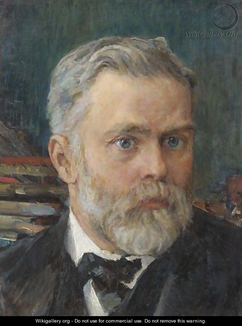 Portrait Of Emmanuel Nobel - Valentin Aleksandrovich Serov