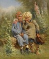 Peasant Children At Rest - Konstantin Egorovich Egorovich Makovsky