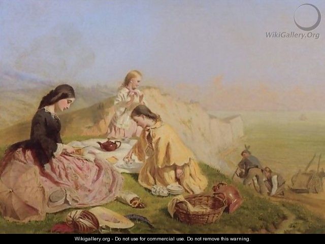 Picnic On The Cliffs - George Elgar Hicks