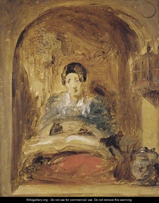 Sketch Of A Woman At The Window - (after) Sir David Wilkie