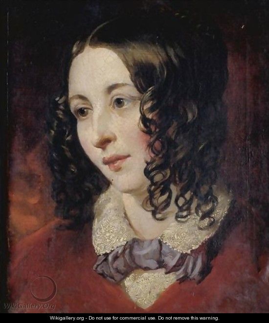 Portrait Of Miss Eliza Cook (1818-1889), Poetess And Editor Of Eliza Cook