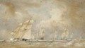 Brigs Racing Round The Fleet - Sir Oswald Walters Brierly