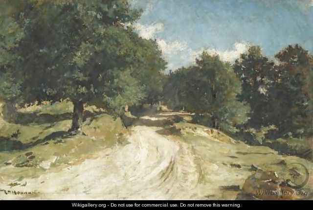 Chemin En Foret De Fontainebleau - Léon Bonnat