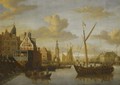A View Of Amsterdam,with The Paalhuis At The Nieuwe Brug Over The Damrak In The Foreground - Jacobus Storck