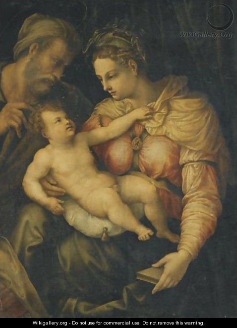 The Holy Family 2 - (after) Perino Del Vaga (Pietro Bonaccors)
