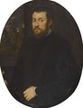 Portrait Of A Gentleman, Half Length, Before An Open Window - Jacopo Tintoretto (Robusti)