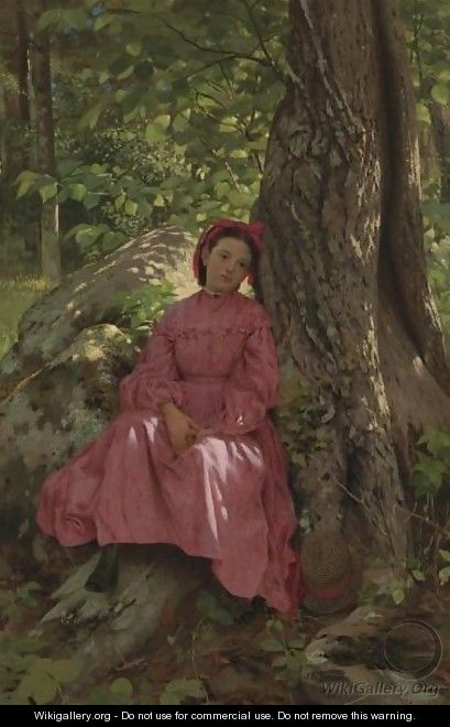 Girl Under A Tree - John George Brown