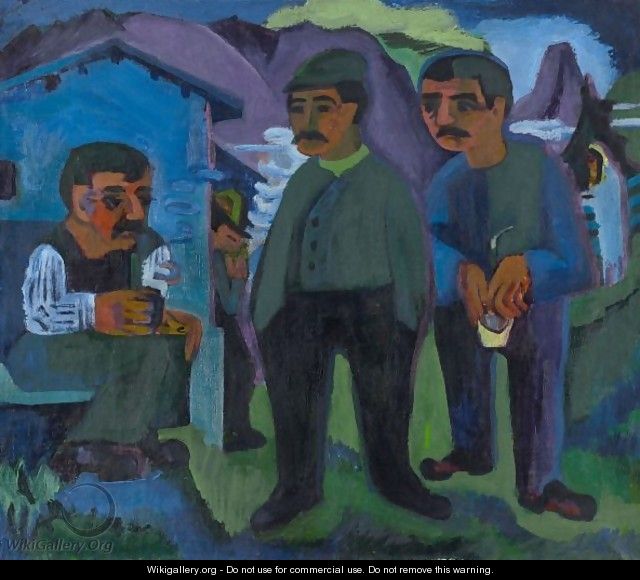 Three Farmers - Ernst Ludwig Kirchner