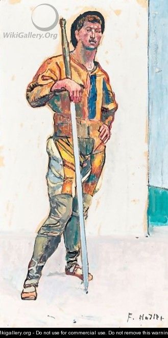 Lansquenet With Sword - Ferdinand Hodler