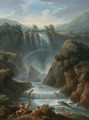 The Marmore Waterfalls At Terni - Jan Frans van Orizzonte (see Bloemen)