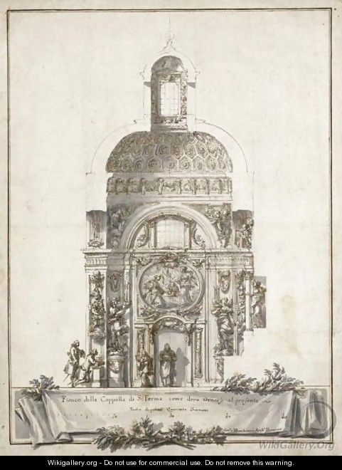 Design For A Chapel Of St Ferma - Carlo Marchionni