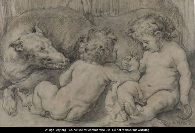 Romulus And Remus - (after) Sir Peter Paul Rubens