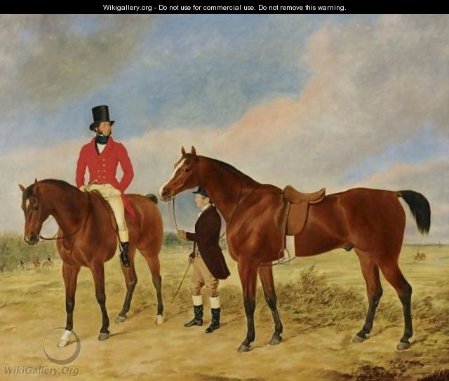 Gentleman With A Horse And Groom - George Morley