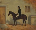 A Mounted Gentleman Outside A House - Robert Whitford