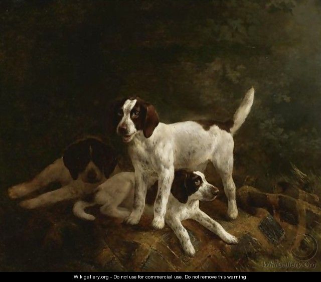 Play Time For Puppies - Henriette Ronner-Knip