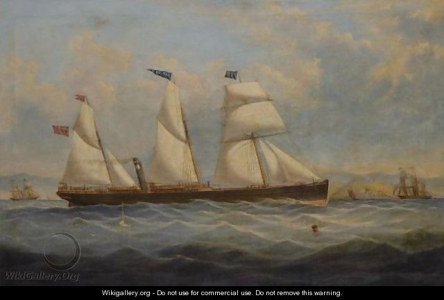 The Ss Antona II Passing Little Cumbrae - (after) Samuel Holburn Fyfe