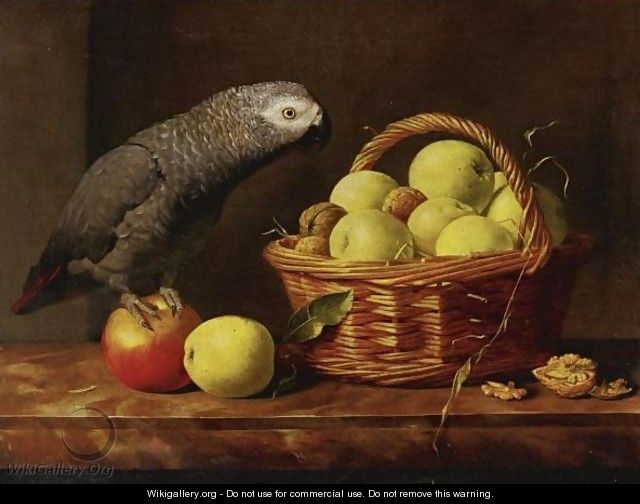 Still Life With Parrot - French School