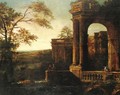 Landscape With Classical Pavilion - (after) Tommaso Costa