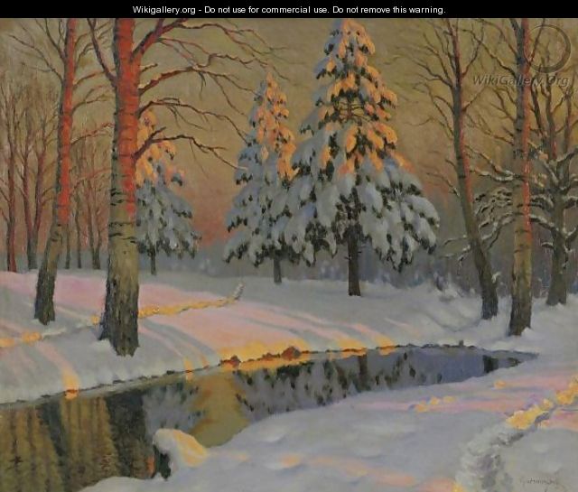Winter Shadows - Mikhail Markianovich Germanshev