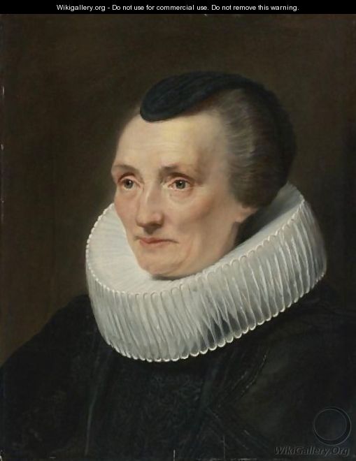 Portrait Of Geertruide De Jode, Wife Of Jan De Wael - (after) Dyck, Sir Anthony van
