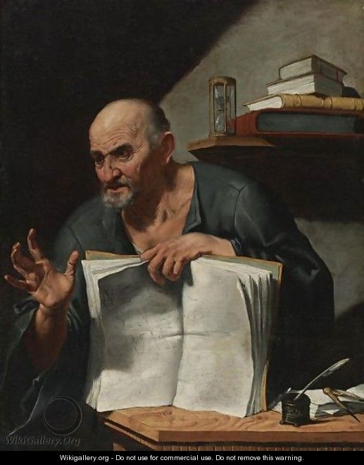 Portrait Of Dionysius Cato - Agostino Scilla