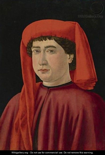 Portrait Of A Gentleman, Said To Be Francesco Datini - Cosimo Rosselli