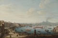 View Of Naples From The Strada Di Santa Lucia - Pietro Antoniani