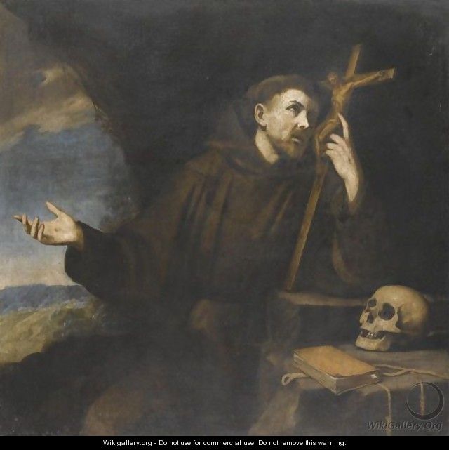 The Penitent St Francis Of Assisi - Neapolitan School