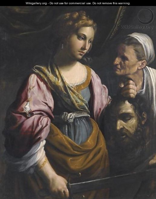 Judith With The Head Of Holofernes - Giovanni Francesco Guerrieri