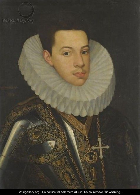 Portrait Of Prince Felipe Emmanuele (1586-1605) - Juan Pantoja de la Cruz