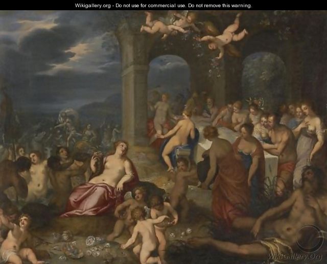 The Feast Of The Gods - The Marriage Of Peleus And Thetis - (after) Hans I Rottenhammer