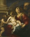 The Holy Family With The Infant St John The Baptist - Valerio Castello