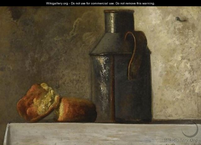 Still Life With Milk Can And Biscuits - John Frederick Peto