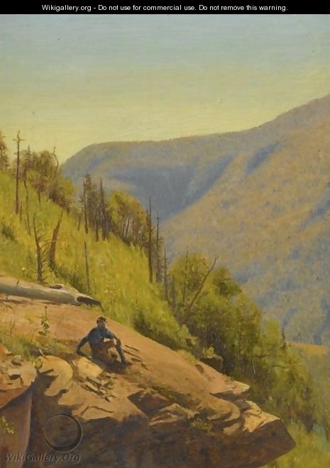 Summer In The Hills Two Paintings - Jervis McEntee