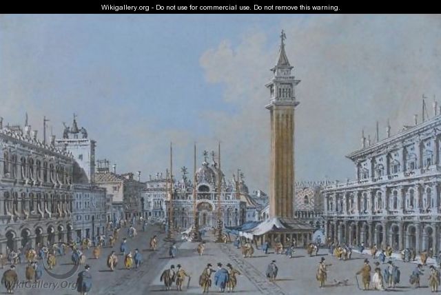 View Of Piazza San Marco - Giacomo Guardi