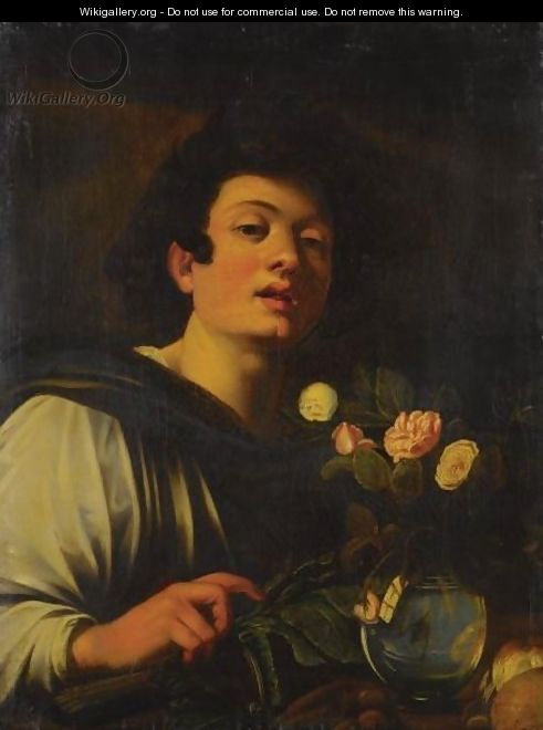 Boy With A Vase Of Flowers - (after) Michelangelo Merisi Da Caravaggio