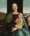 Madonna And Child With The Infant Saint John The Baptist - (after) Pietro Vannucci Perugino
