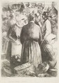 Marche A Pontoise - Camille Pissarro